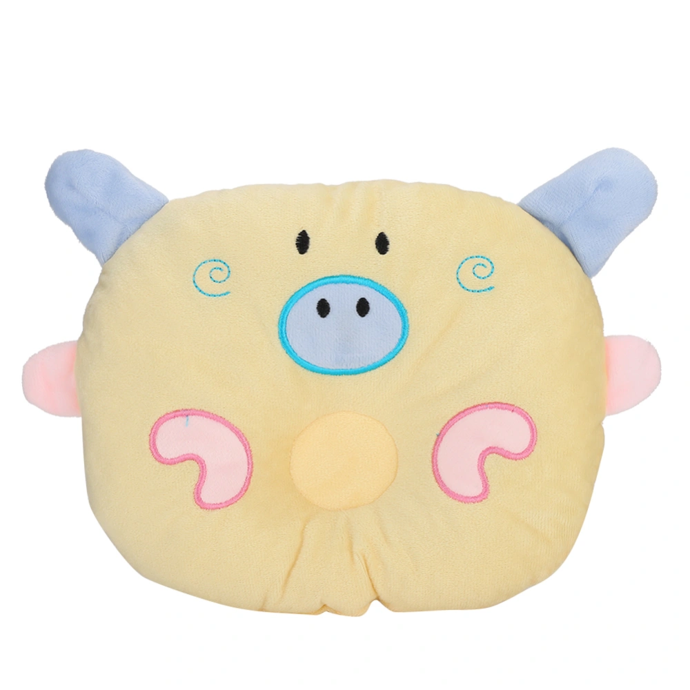 Cute Cartoon Pig Animal Shape Pillow Cat Dog Sleeping Pillows for Cervical Spine Protection Jaune