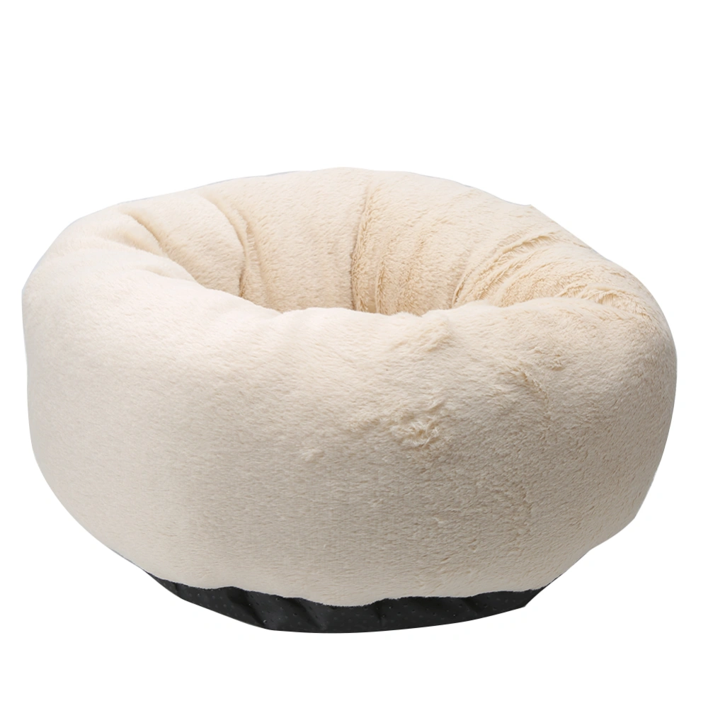 Winter Keeping Warm Plush Pet Soft Mat Sleeping Pad Bed Dog Cat Puppy Round Cushion Nest AccessoryLight Brown