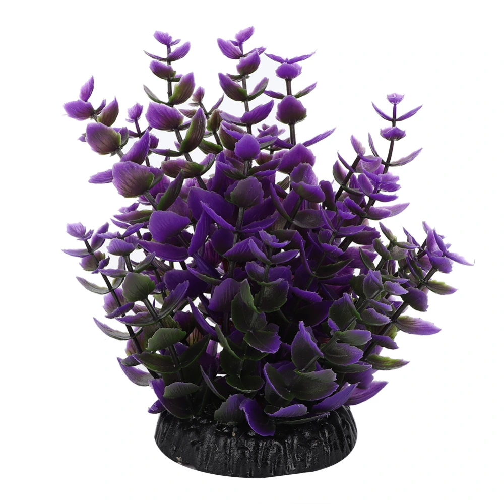 Aquarium Decoration Artificial Water Plants for Fish Tank Landscape Q-236D2 Violet