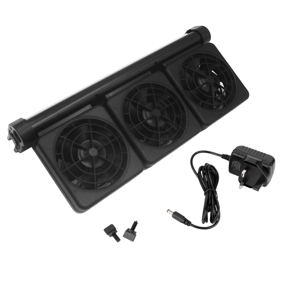 Aquarium Cooling Fan for Fish Tank Aquarium Decoration Accessory Heat Dissipation Fans 100-240V3 head