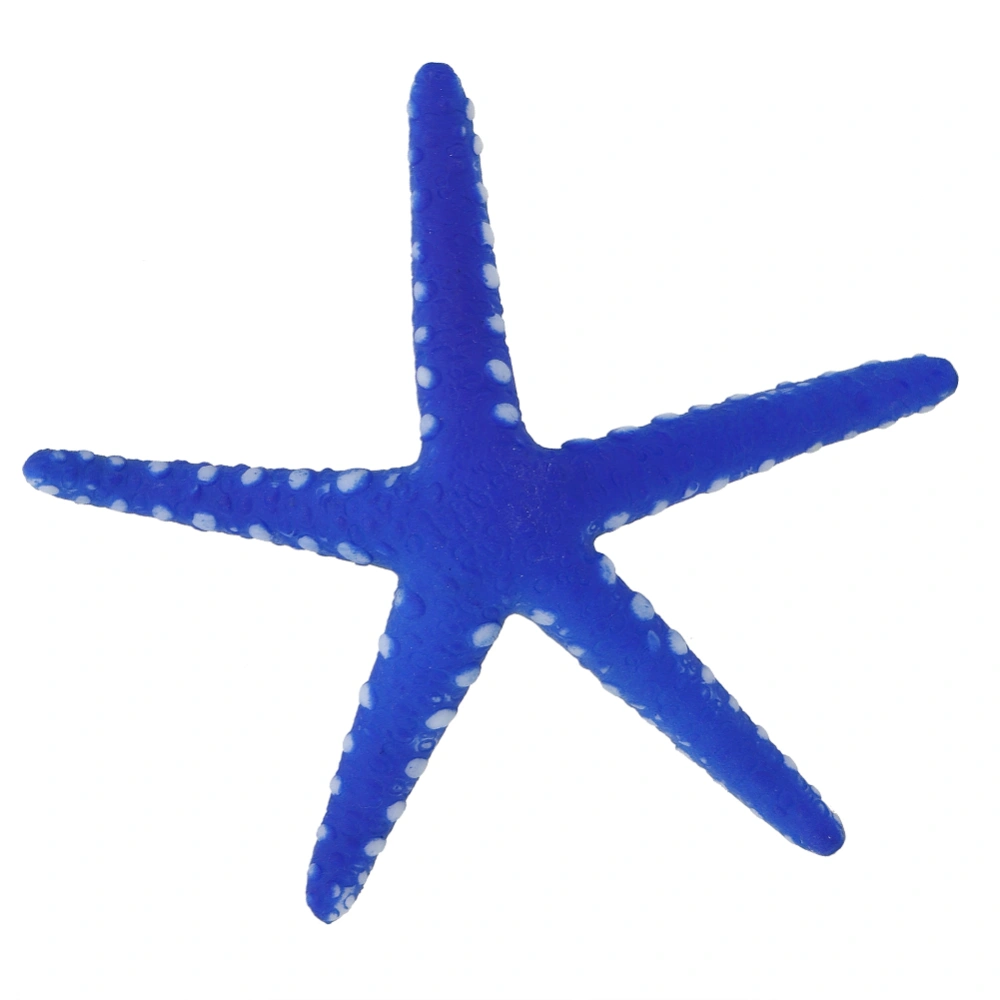 Aquarium Fish Tank Safe Plastic Luminous Simulation Starfish Landscape Decorationblue