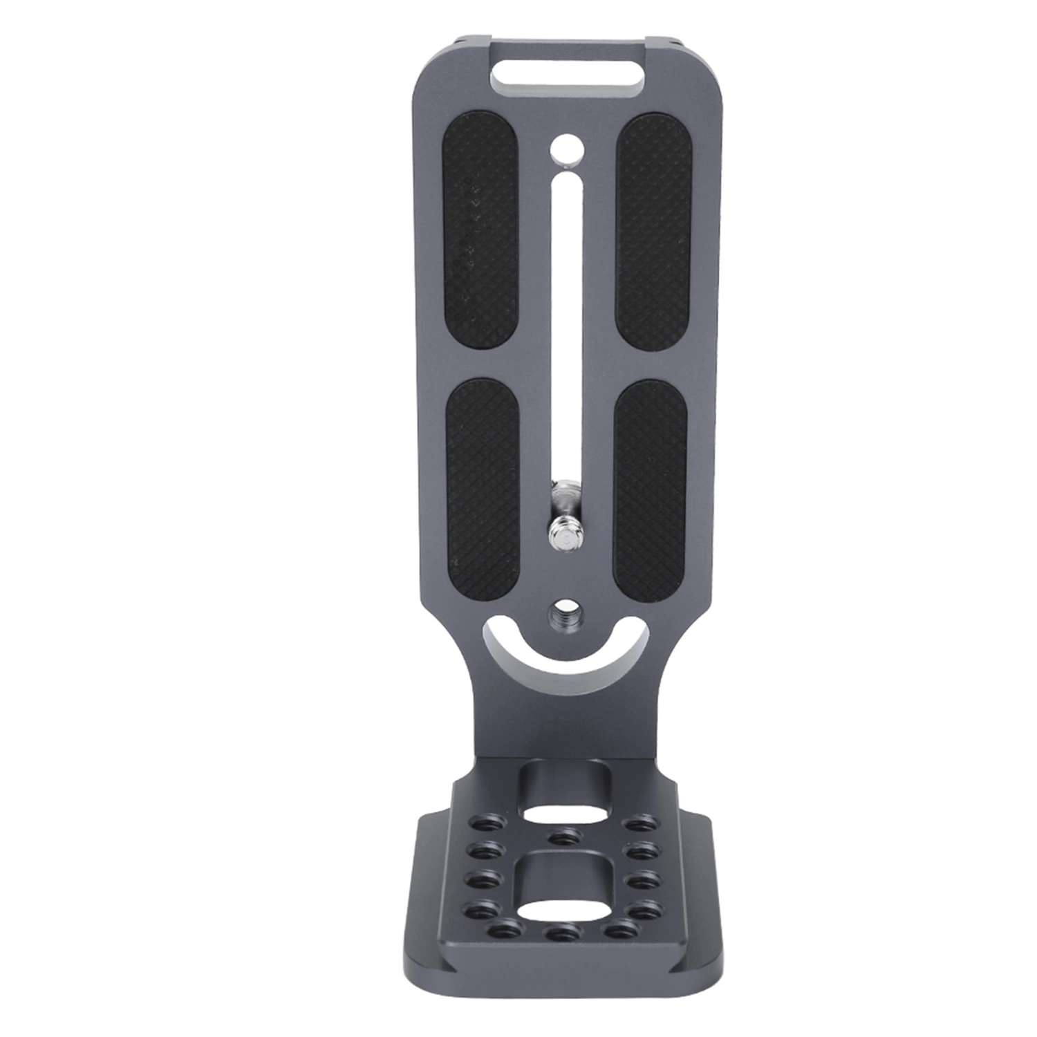 Universal Aluminium Alloy Vertical L shaped Quick Release Plate for SLR Camera Hydraulic Ballhead(gray )