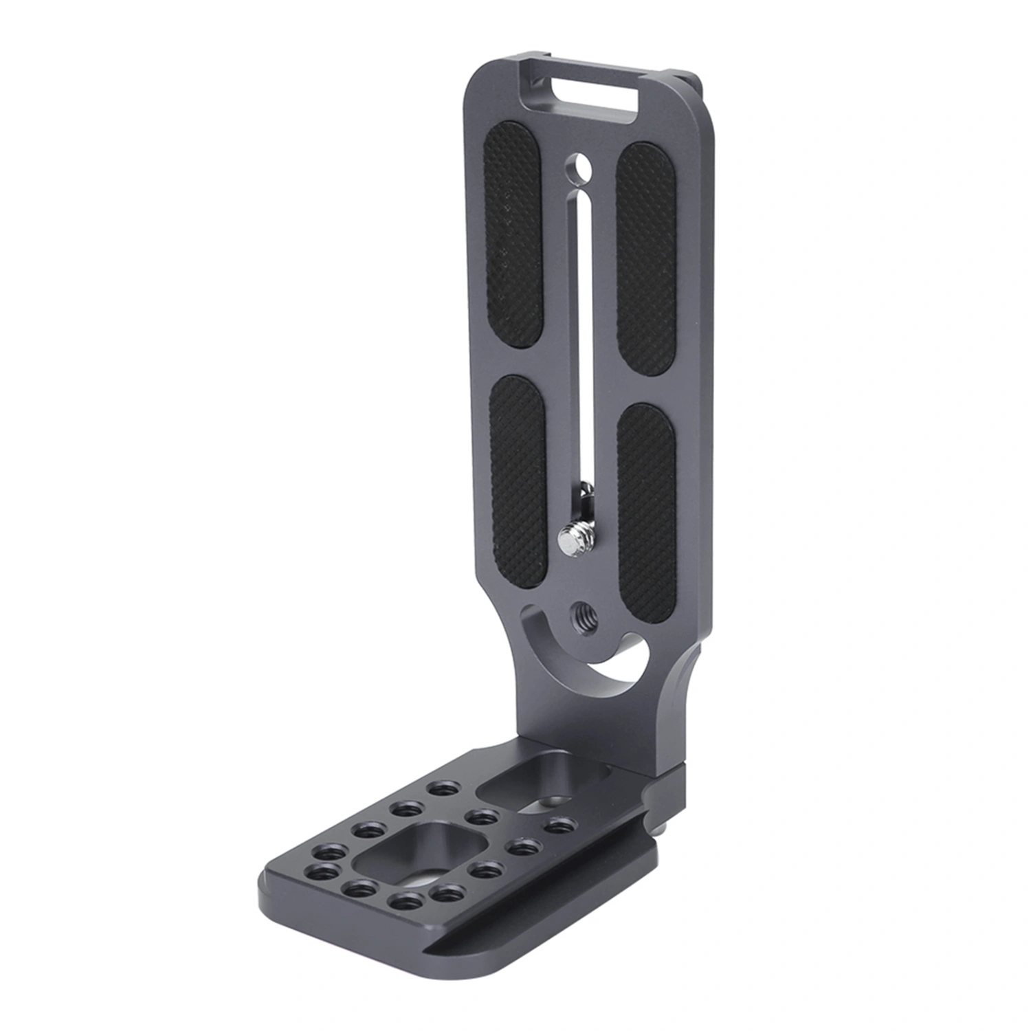 Universal Aluminium Alloy Vertical L shaped Quick Release Plate for SLR Camera Hydraulic Ballhead(gray )