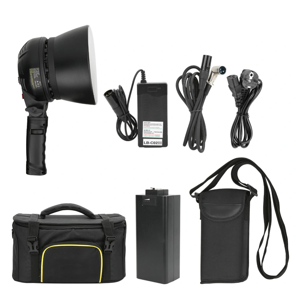 HB-600B Handheld Stepless Dimming High Brightness LED Video Light Photography Fill Lamp 100-240VEU Plug