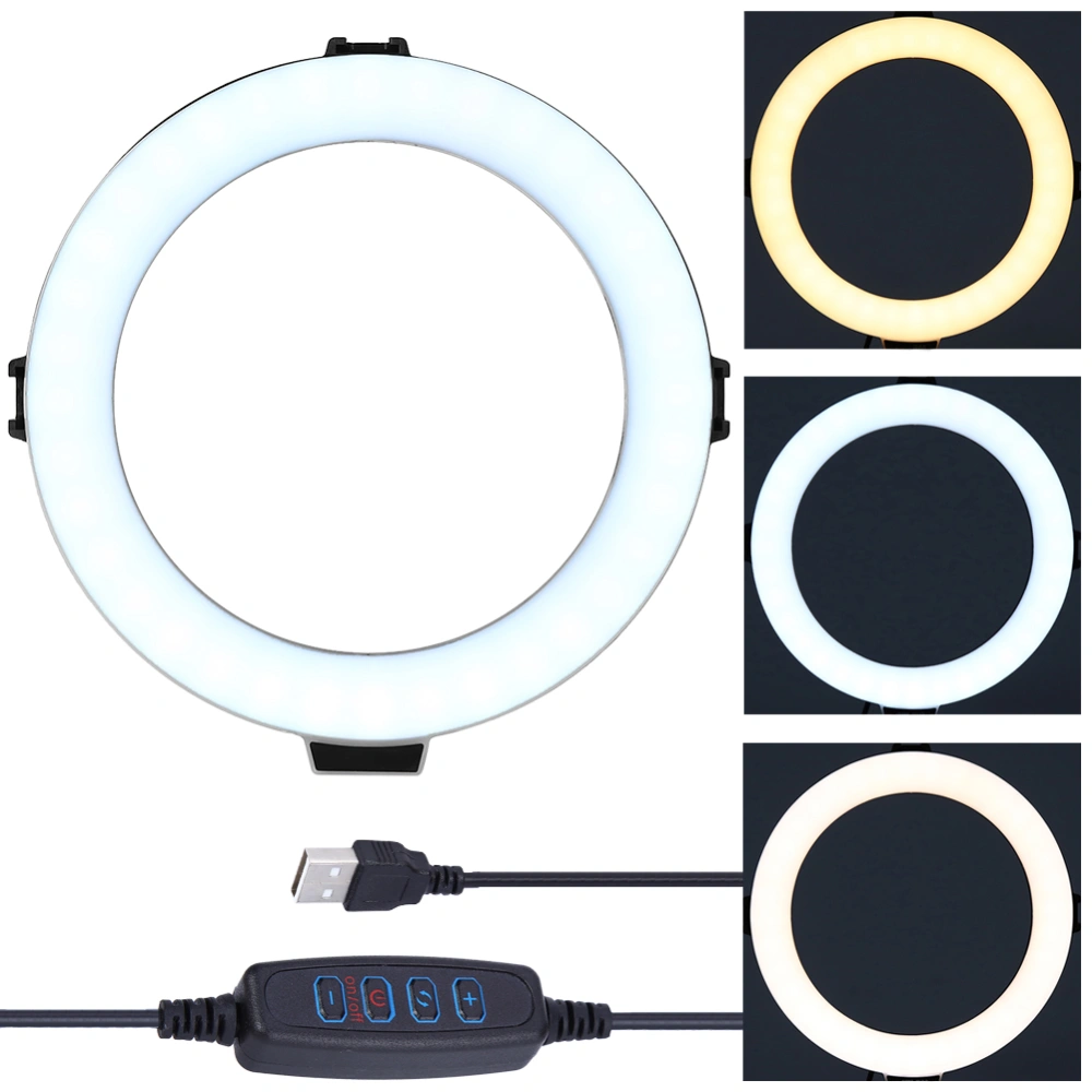 8in LED Ring Light 10 Brightness Level with 74.8in Cable for Makeup Vlog Video Live Streaming