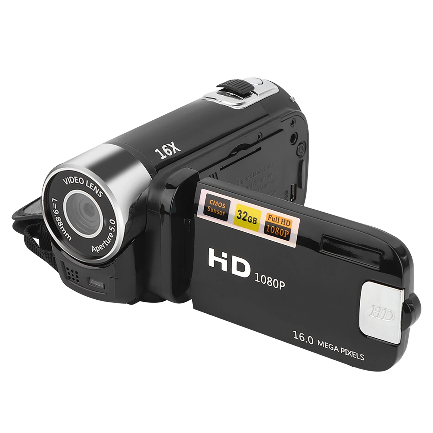 DH‑90 16X Digital Zoom 2.7 Inch Colourful Display Screen High Definition Camera Image Video Shooting Camcorder US Plug 110‑240V