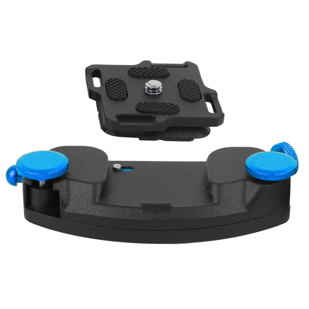 Camera Clip Quick Detach Belt Aluminum Alloy Waist Buckle Accessories for DSLR Bleu