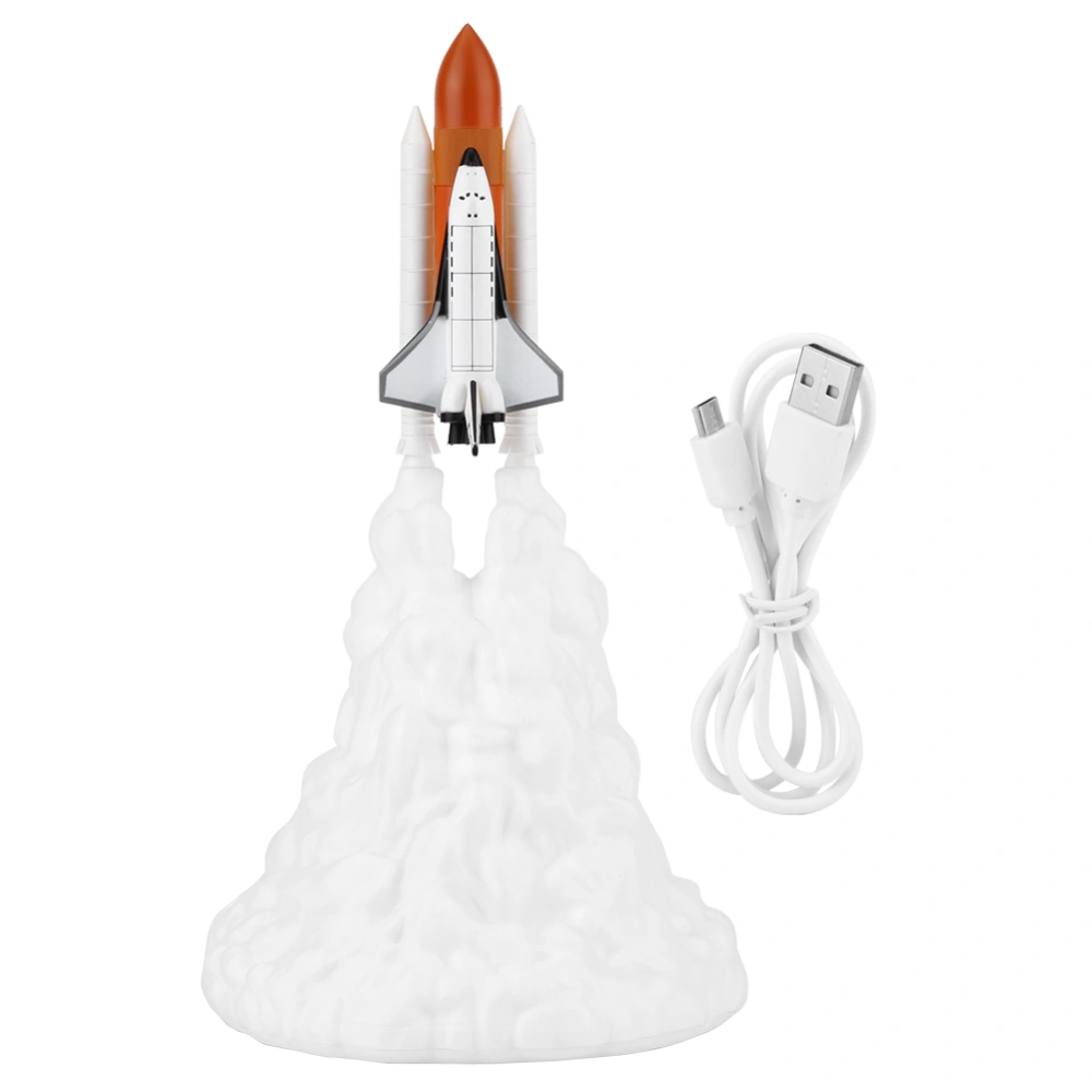 3D Printing Space Shuttle Lamp USB LED Children Baby Night Light Room Decor 110-220V21cm Type A