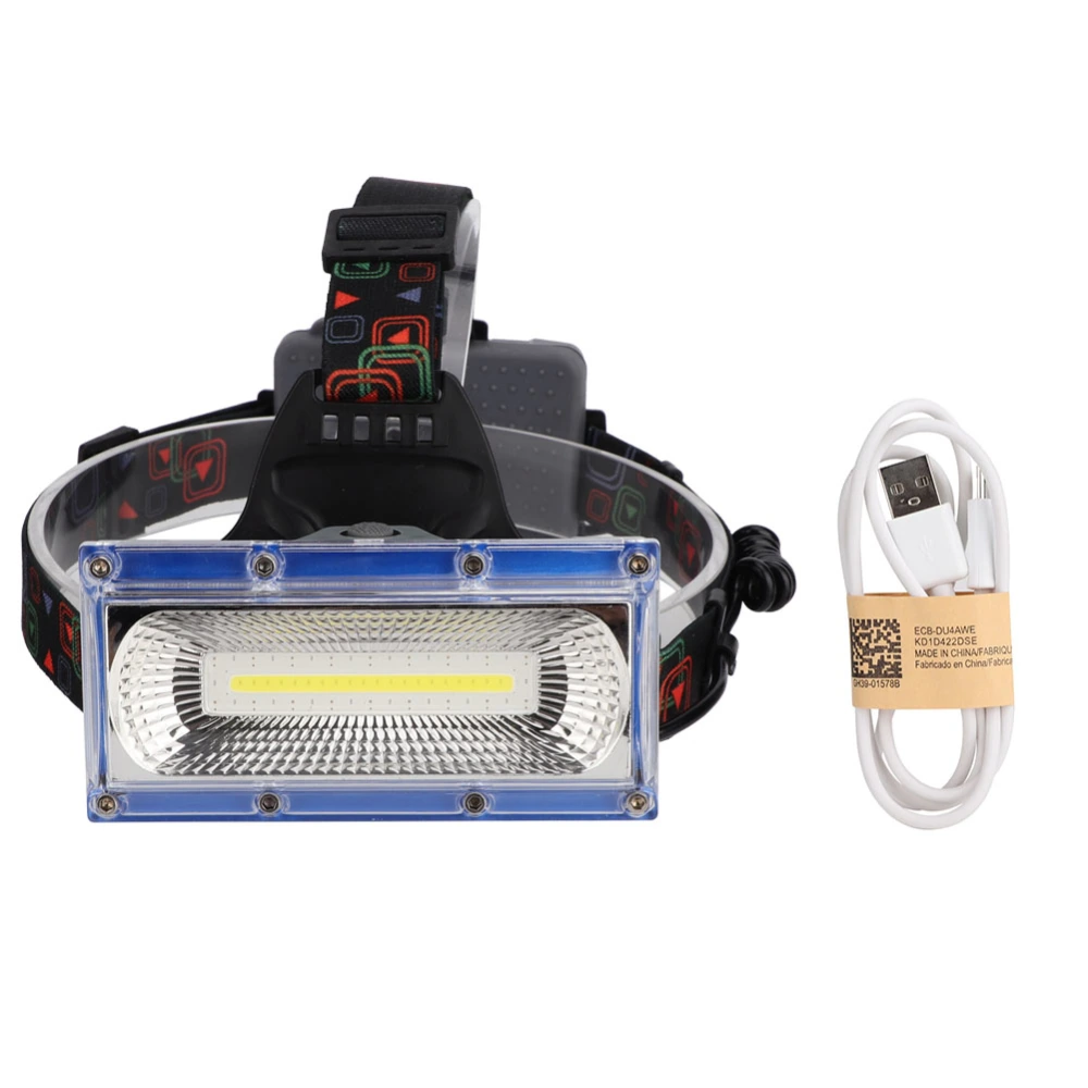 Headlamp COB LED Headlight USB Charging Super Bright Light for Camping Working Hiking Car RepairingW608