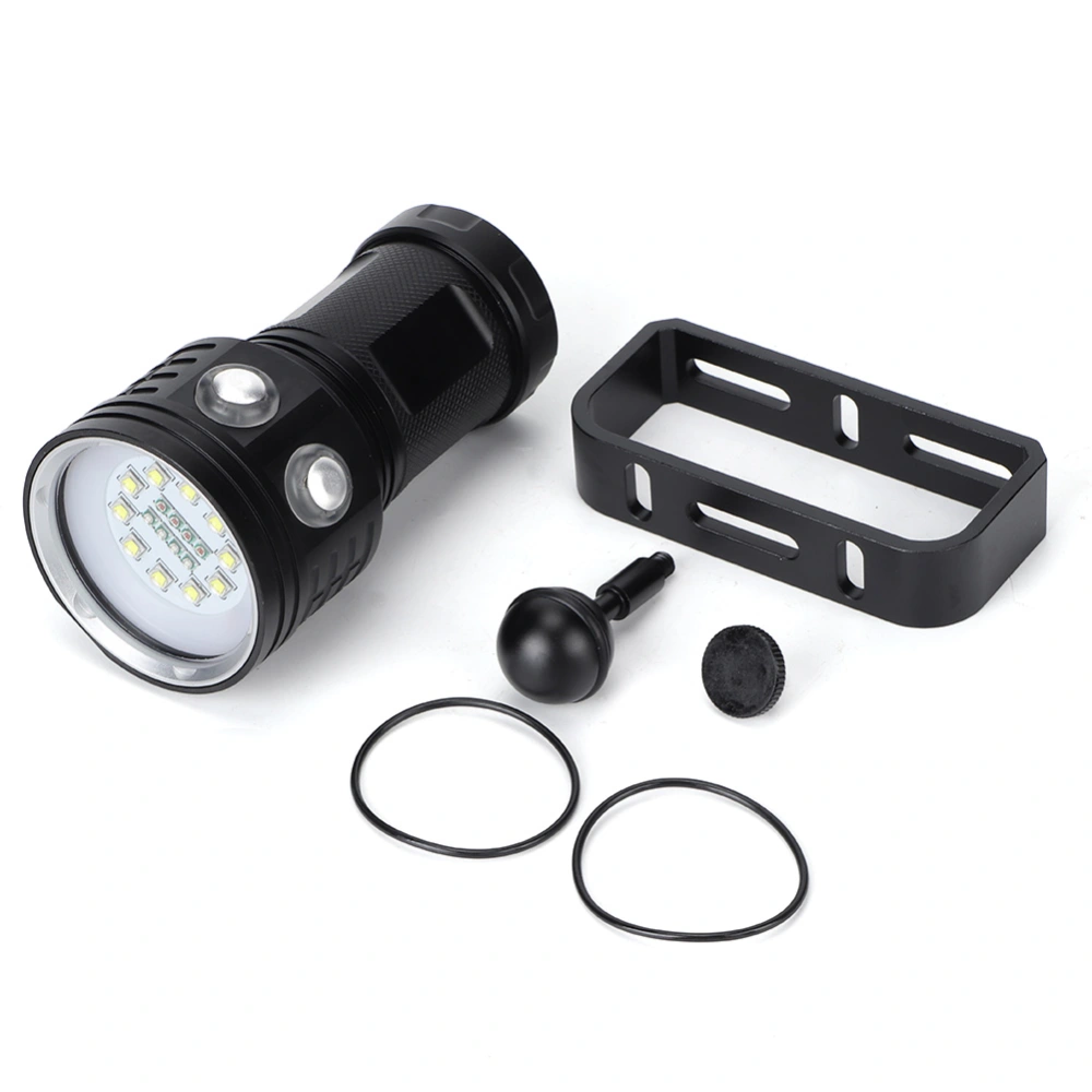 LED IP68 Waterproof Scuba Dive Light Super Bright Flashlight for Outdoor Under Water SportsB11