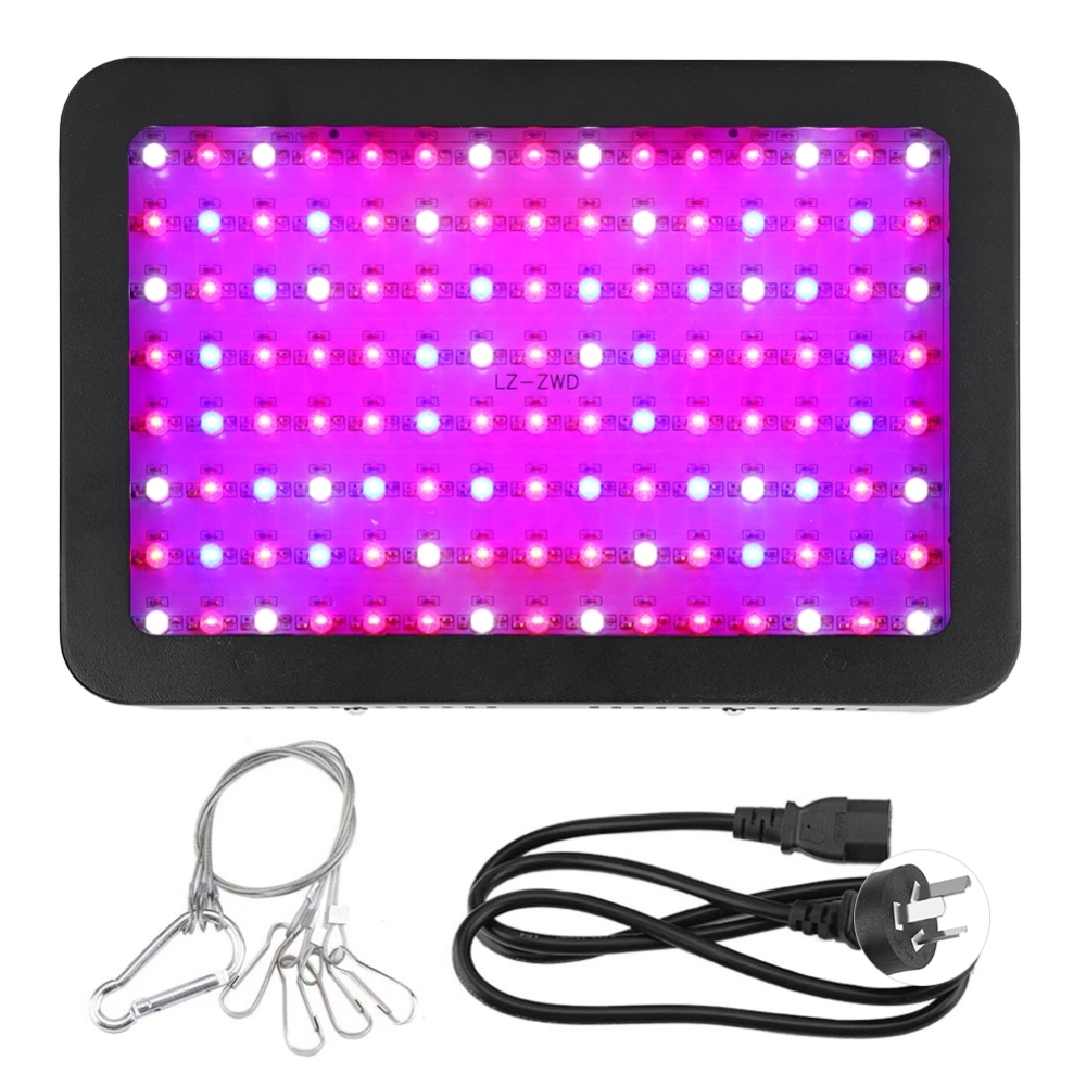 1200W Dual Chip LED Grow Lamp Full Spectrum Indoor Plants Growing Lighting Fill Light for Hydroponic Vegetable FlowersBlack AU Plug 85-265V