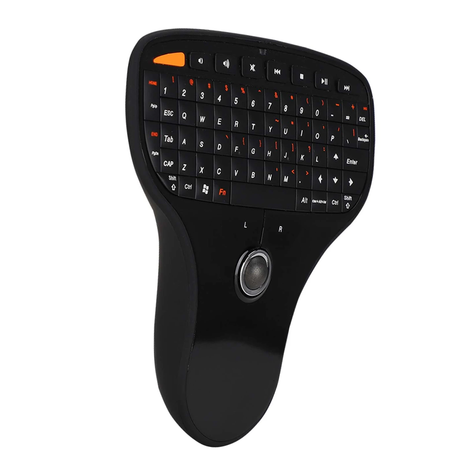 N5901 QWERTY Keyboard Trackball 2.4G Wireless Mini USB MultiMedia Keyboard for TV Computer