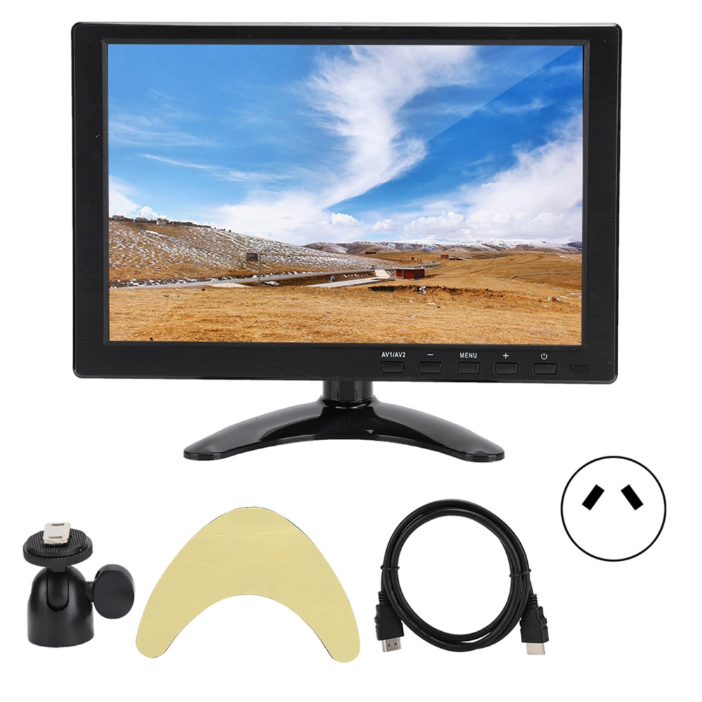 Universal 10.1in 1280x800 16:10 HD LCD Monitor Support HDMI / VGA / AV Input (100-240V)AU Plug