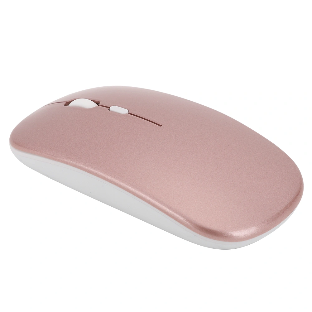 Bluetooth 2.4G Dual Mode Wireless Mouse for Windows 98 / Me / 2000 / XP / Vista / Win 7 / Win8(Rose Gold )
