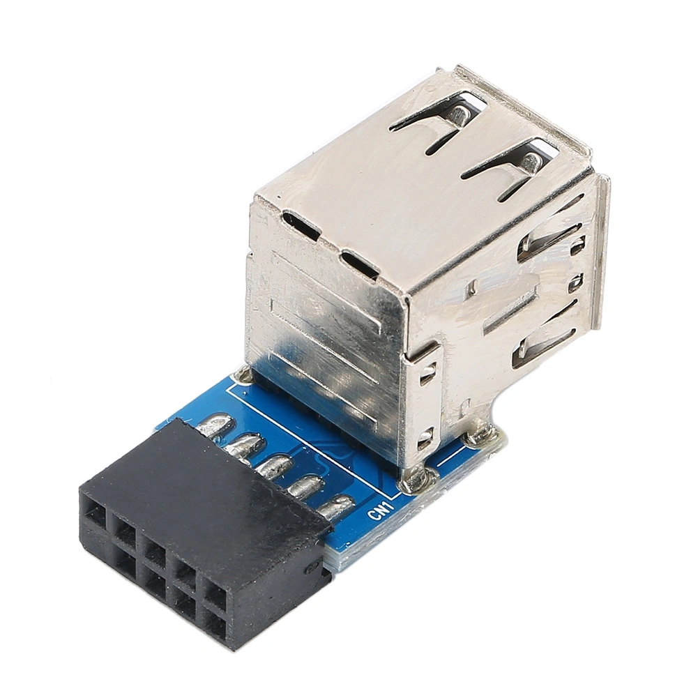 9PIN to 2 USB2.0 PC Motherboard USB Expansion Adapter Computer Accessories