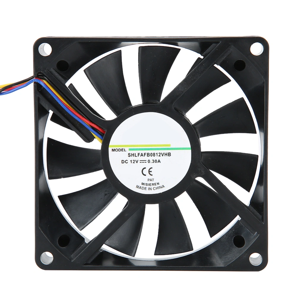 Cooling Fan 12V 0.3A 8cm Heat Sink Fan 4PIN Cooler System for Computer Case / Power Supply