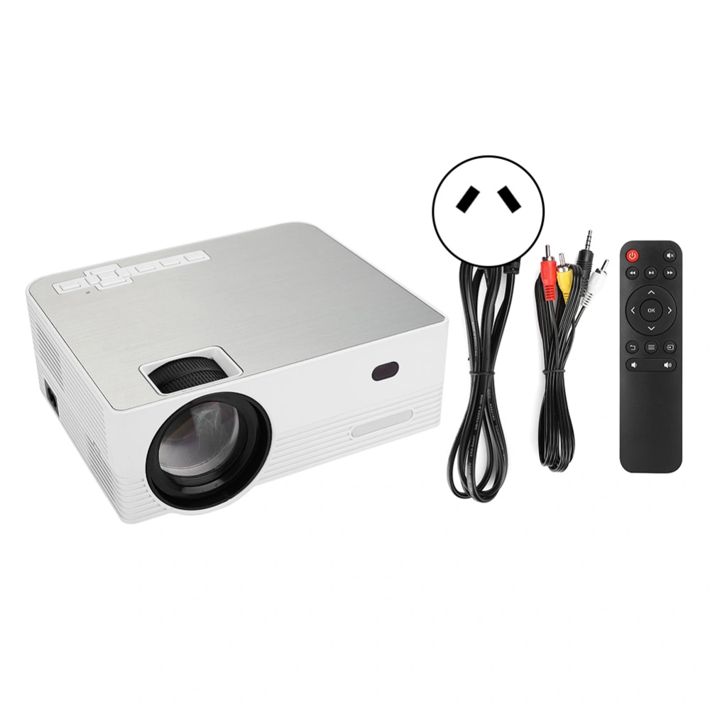 Q6 Mini Portable LED Projector Smart HD Home Office No Screen TV 1280 X 720P AC100-240VAU Plug