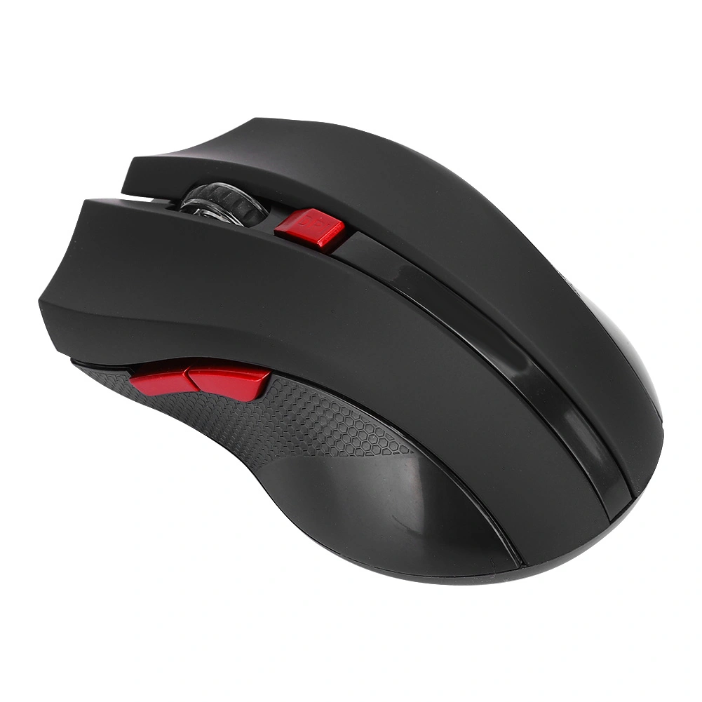 2.4G Wireless Mouse Light Weight Computer Accessory 6 Key Black for Laptop Business Office