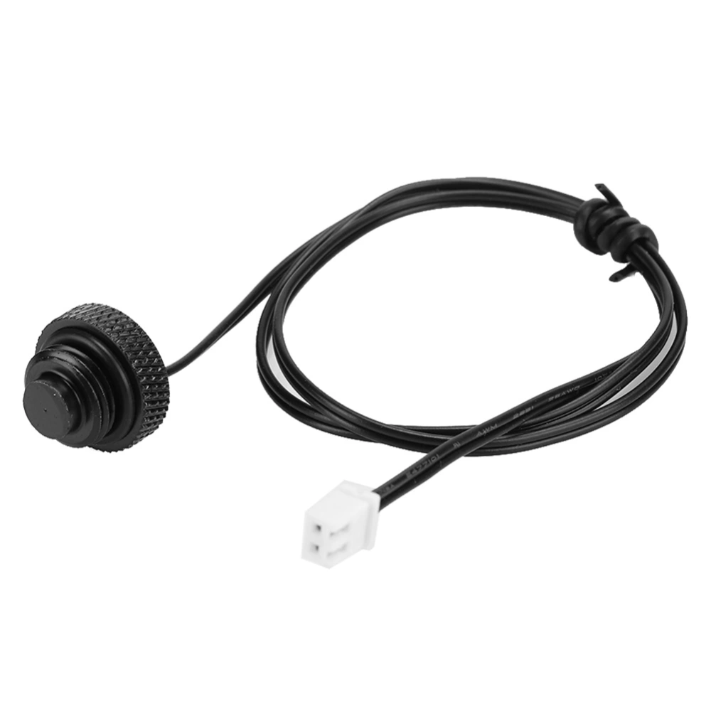 Temperature Measuring Plug Temperature Sensor Waterproof Stop Plug XH2.54 Terminal InterfaceBlack