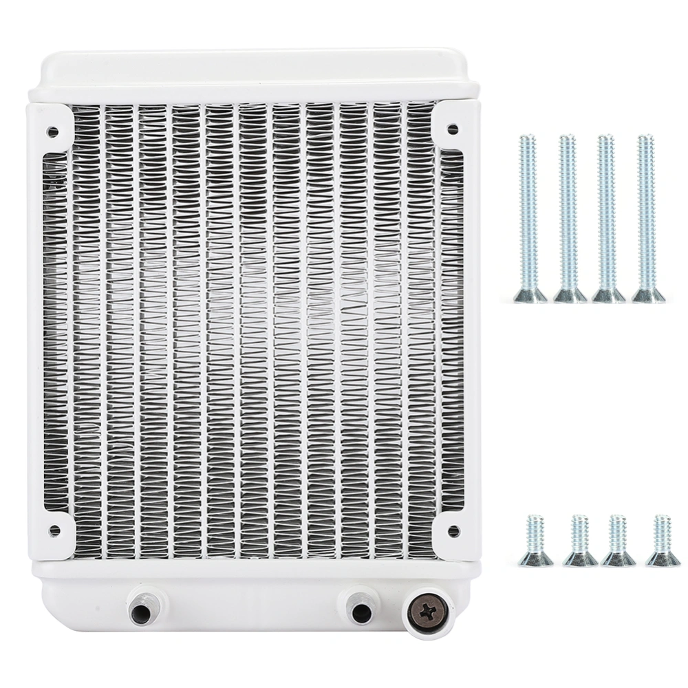 Professional PC Water Cooling Aluminum Radiator 12cm/4.7in Installation Position for Computer CPU Heat Sink