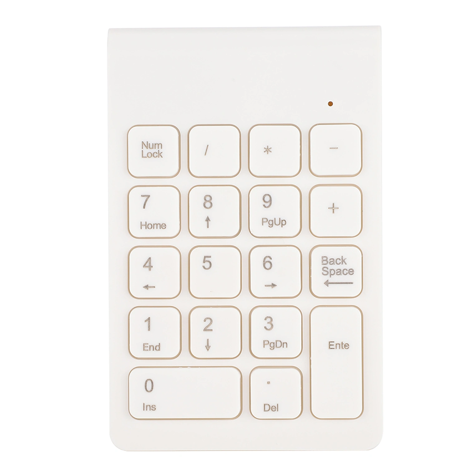 Mini Keyboard Wireless Numeric Keypad 2.4G USB Ergonomic Lightweight PC Computer AccessoryWhite