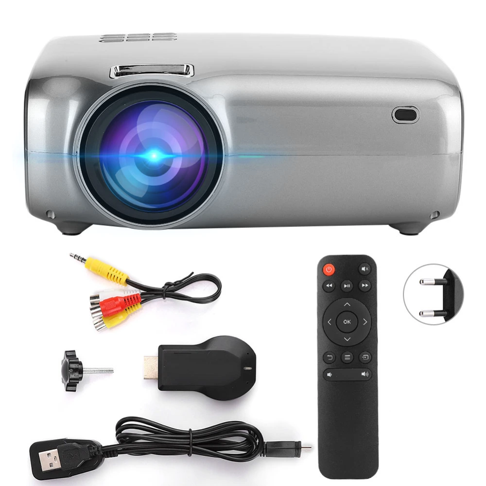 UHAPPY U43 Same Screen Projector Wireless Synchronization Display WiFi 1280 x 720 (100-240V)EU Plug