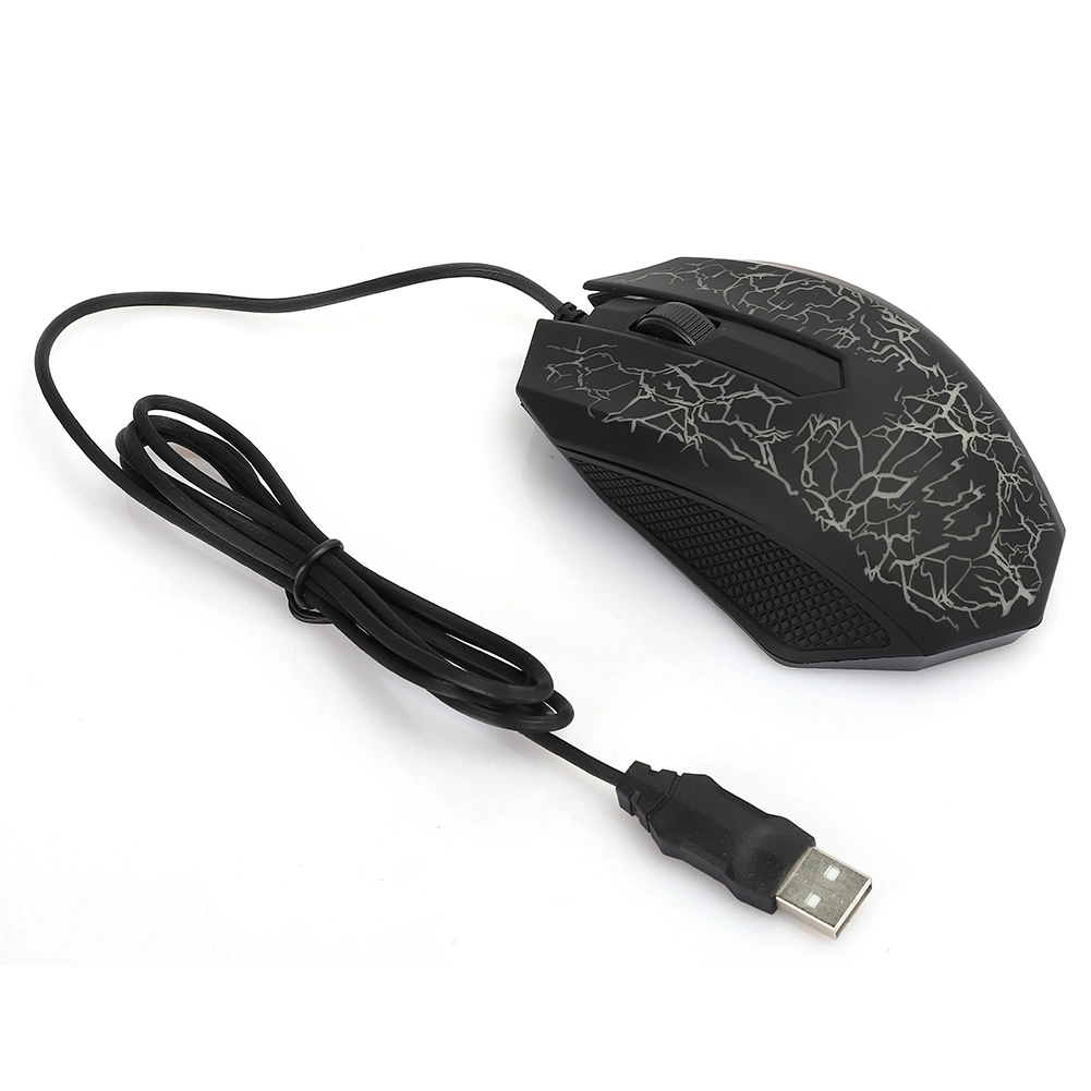 Optical Mouse Wired Professional Gaming for LOL Colorful Backlight Computer Mice A30Black A30
