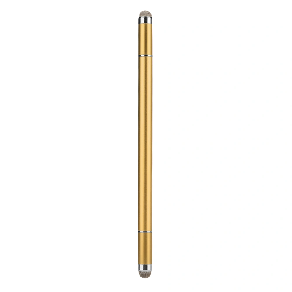 4 in 1 Touch Screen Capacitive Stylus with 2 Cloth Point and 2 Disc for Mobile Phone TabletGold