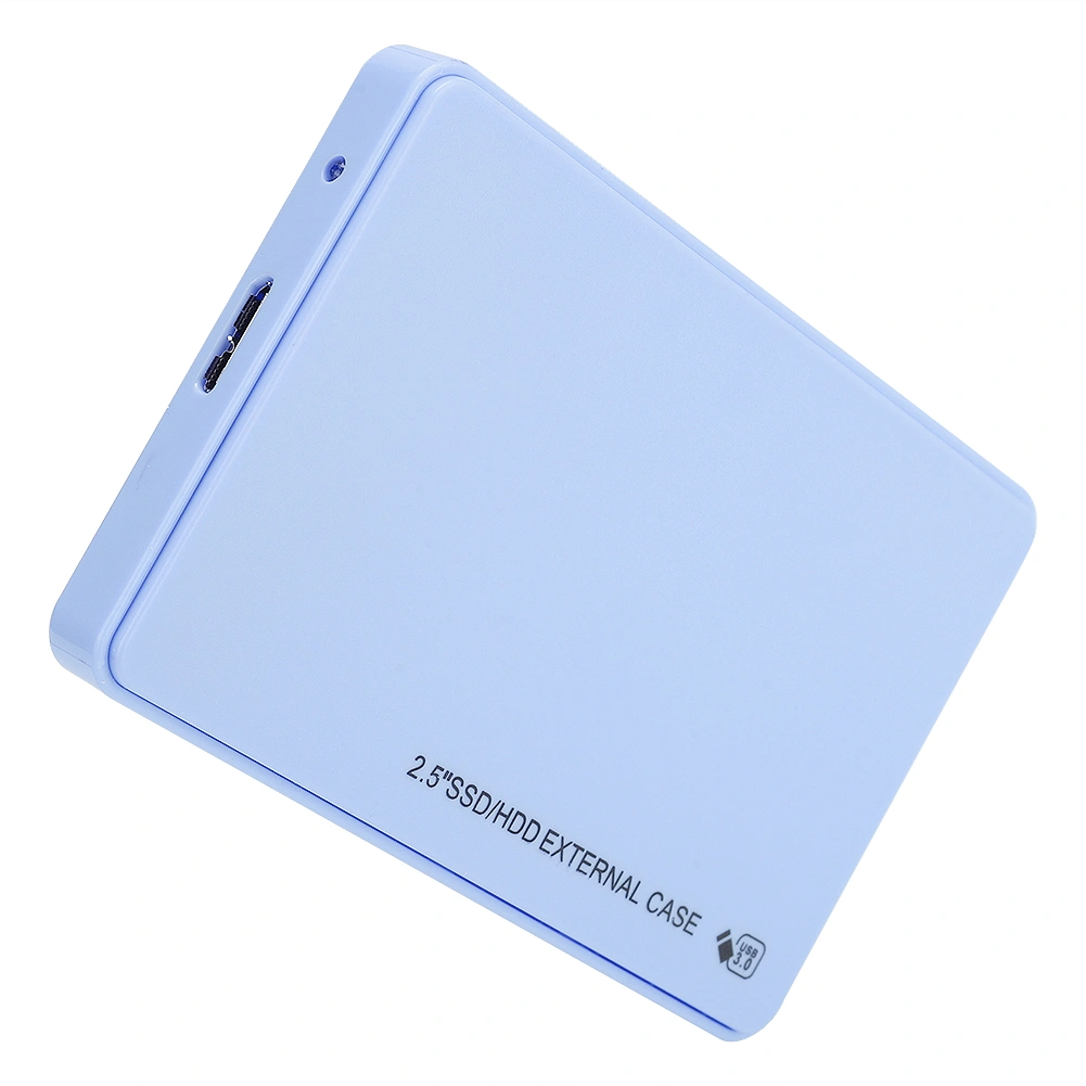 2.5in Mobile Hard Drive External Case ABS 5Gbps Transmission HDD Box USB3.0 SATABlue