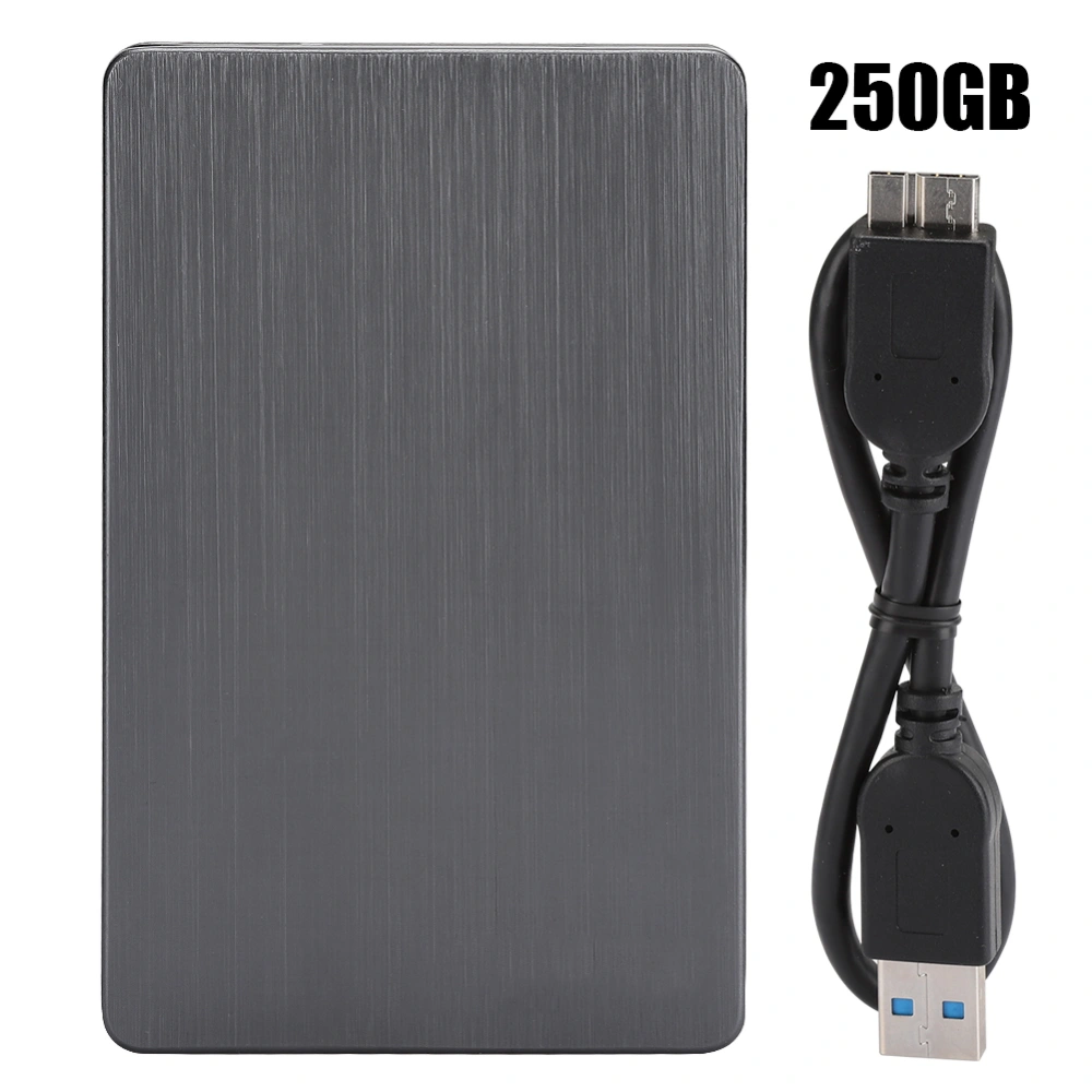 2.5in Mobile Hard Disk Dark Gray USB3.0 HDD/SSD to SATA 160GB/250GB/320GB/500GB/1TB/2TB250GB