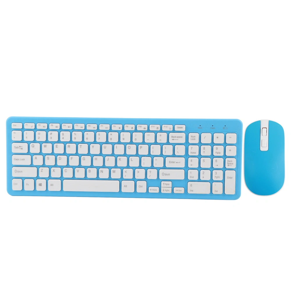 Wireless Mouse Keyboard Set Office Gaming for Notebook Computer 3‑Speed Micro Receiver