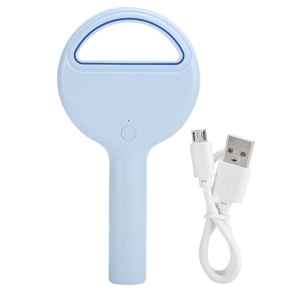 Handheld Charging Small Fan Leafless USB Mini Portable Desktop Bedside Universal T9Blue