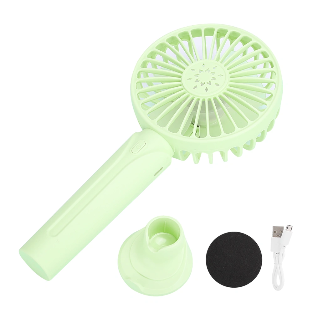 Handheld Charging Small Fan USB Electric Mini Portable Desktop Bedside Universal F1Green