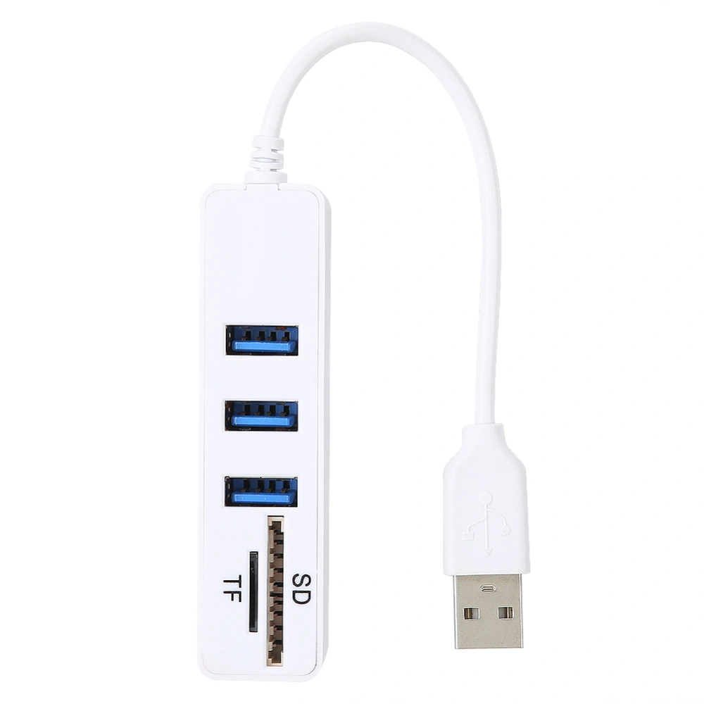 Multi USB 2.0 Hub High Speed Spliter Adapter Ports Multifunctional SD TF Card Reader