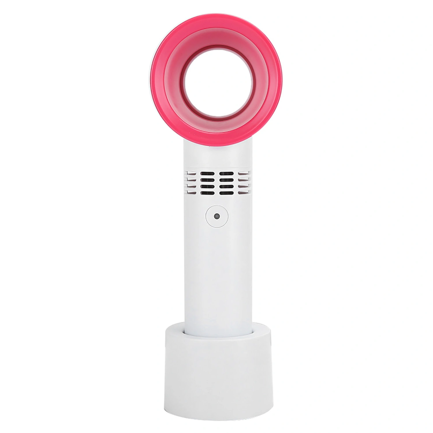 Portable Mini USB Rechargeable Bladeless Handheld Fan Handy Cooler for Home OutdoorWhite