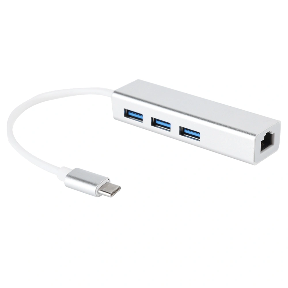 USB 3.0 to Ethernet Adapter with 3 Ports HUB Type C to LAN Network RJ45 Gigabit Ethernet