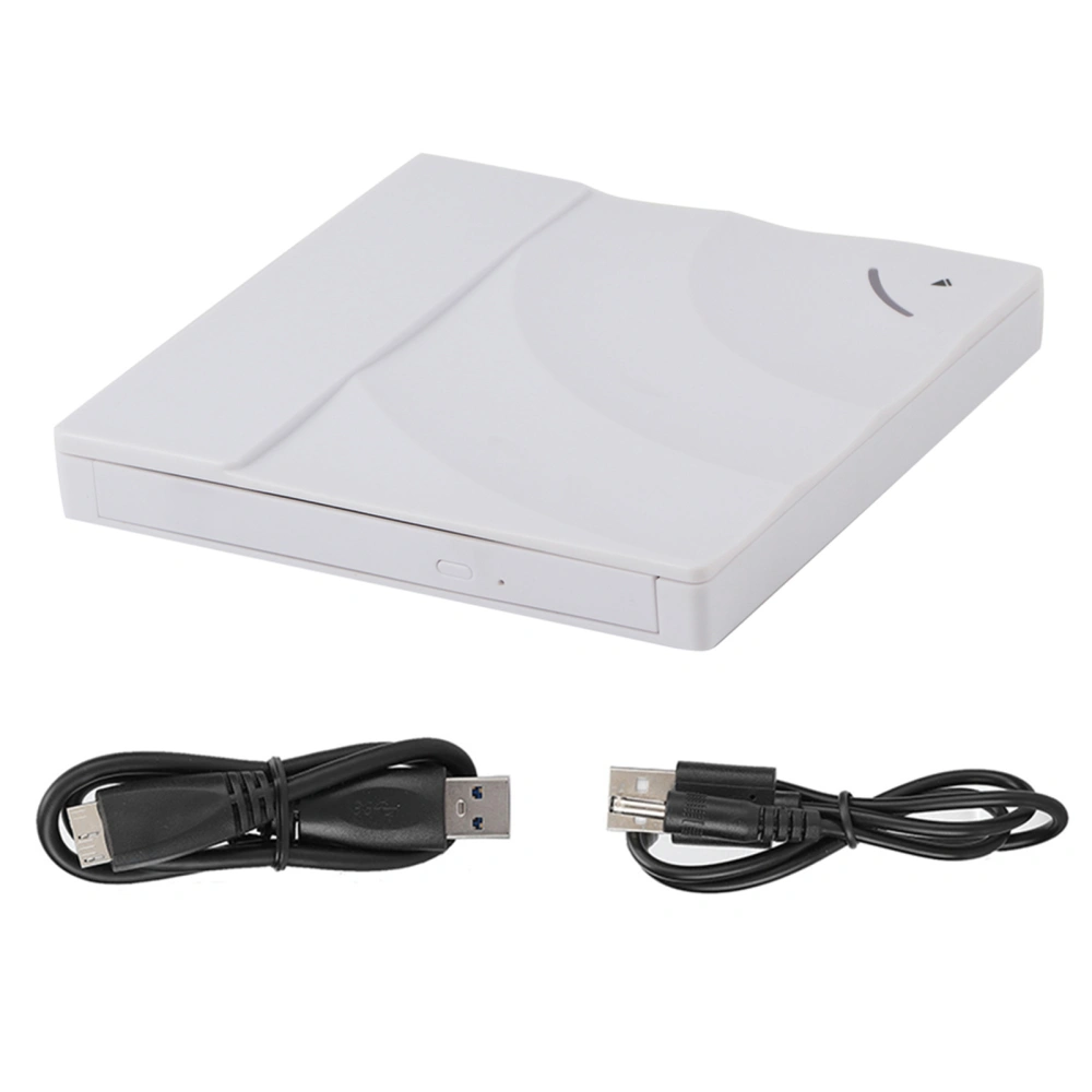 USB 3.0 Burner External Optical Drive Touch Type Notebook Accessory for WindowsXP / Vista(White )