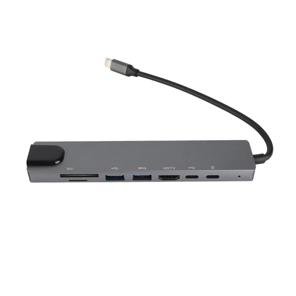 8‑in‑1 Hub Type‑C to HDMI RJ45 PD USB Docking Station Type‑C Hub Splitter Converter Adapter