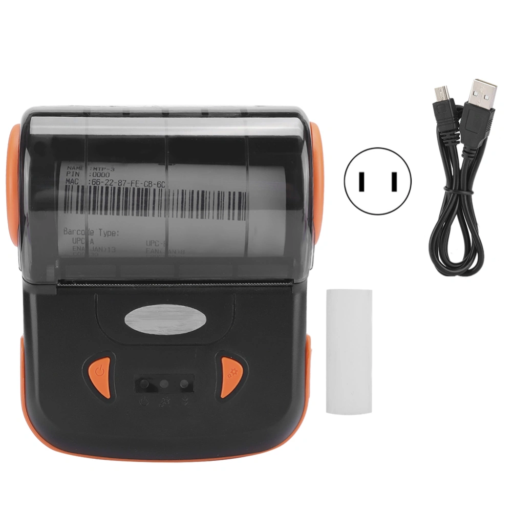 Portable USB Thermal Printer for Bluetooth for Supermarket Delivery Order 100-240VUS Plug