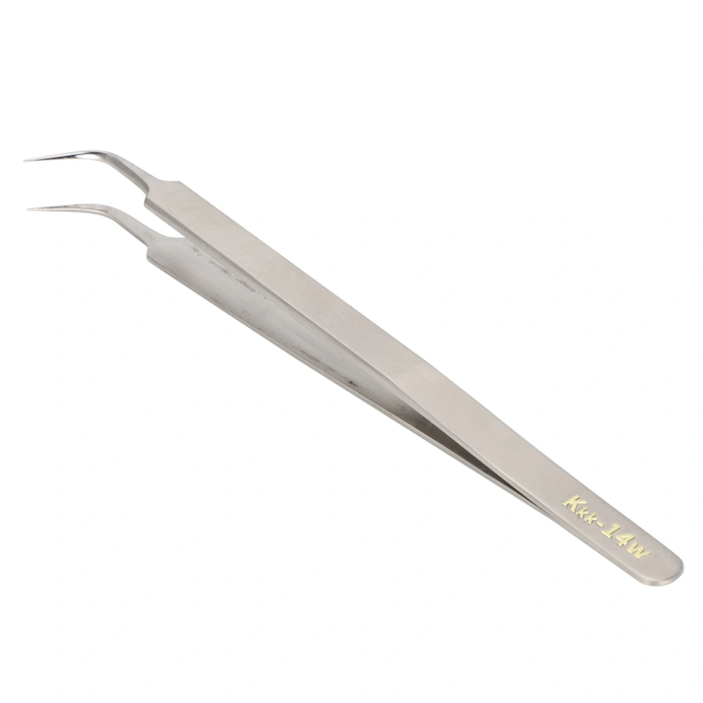 14w Ultra Pointed High Precision Antistatic Acid Proof Stainless Steel Tweezer Maintenance Tool