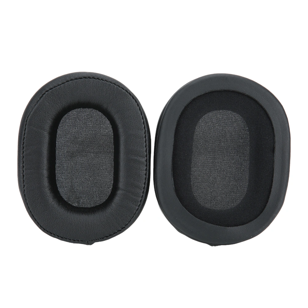 2Pcs Ear Pad Cushion Black Headphone Replacement Kit Fit for ATH MSR7 M20 M30 M50X M20 M40 M40X SX1 SONY7506 V6