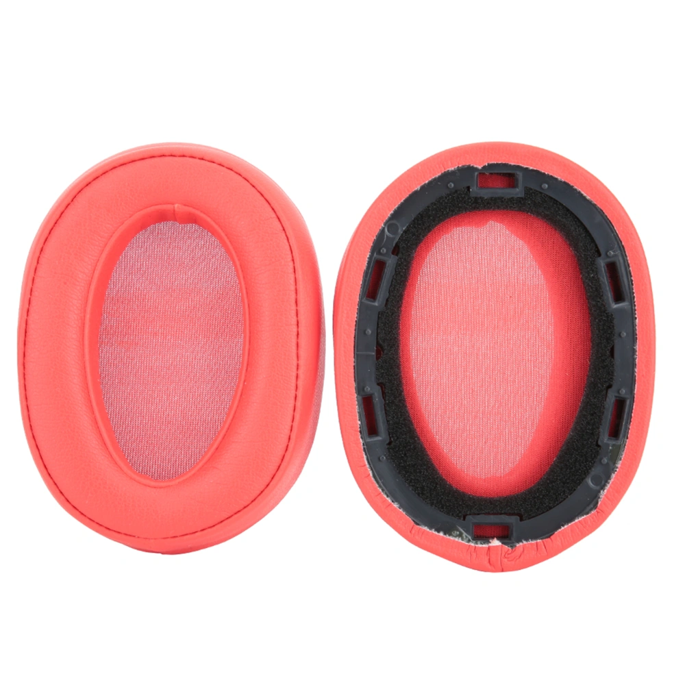 Replacement Ear Pads Cover Headset Cushion for Sony MDR-100ABN WH H900N Headphone Red