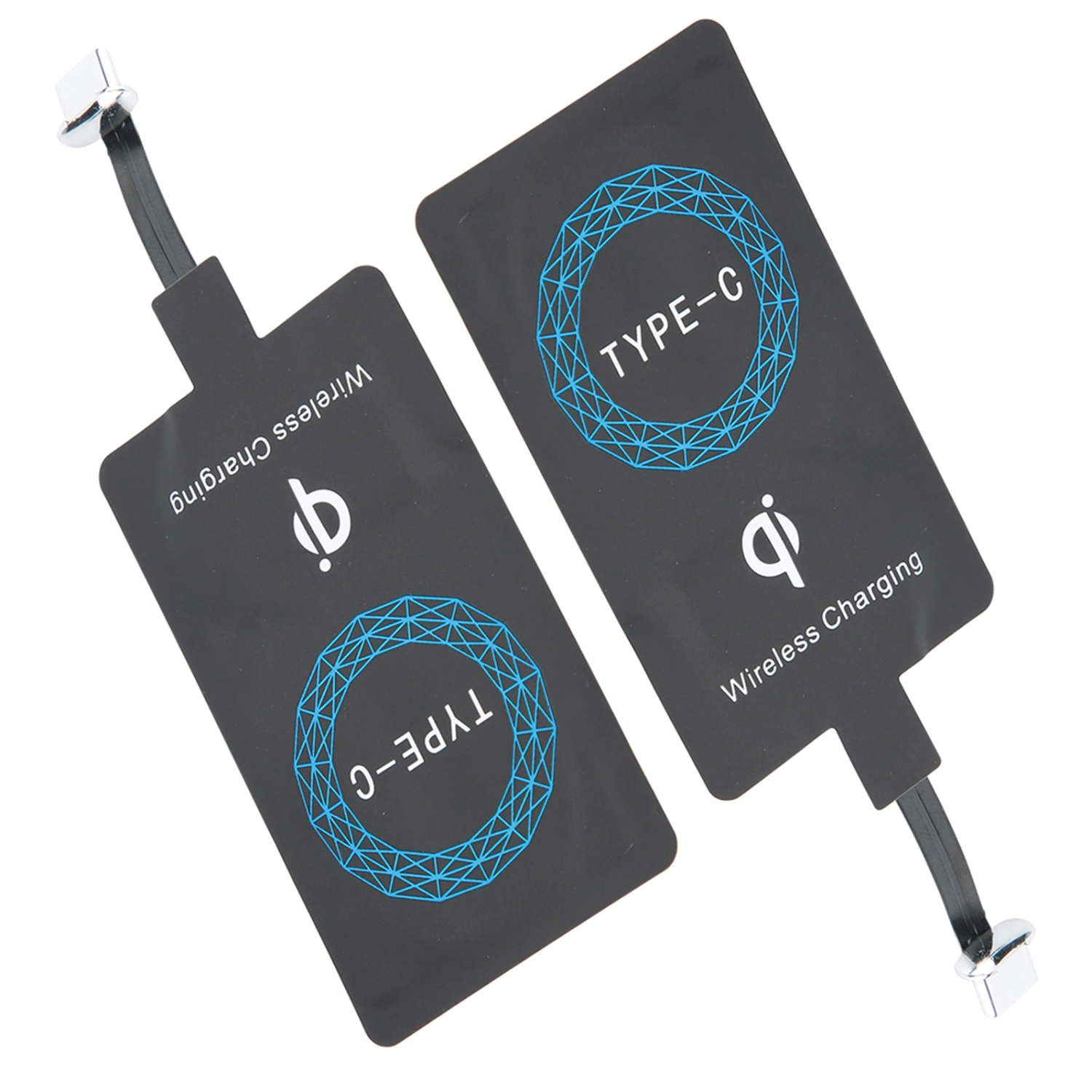 2PCS Type C QI Wireless Charger Self Adhesive Sticker Charging Receiver for Mobile Phone