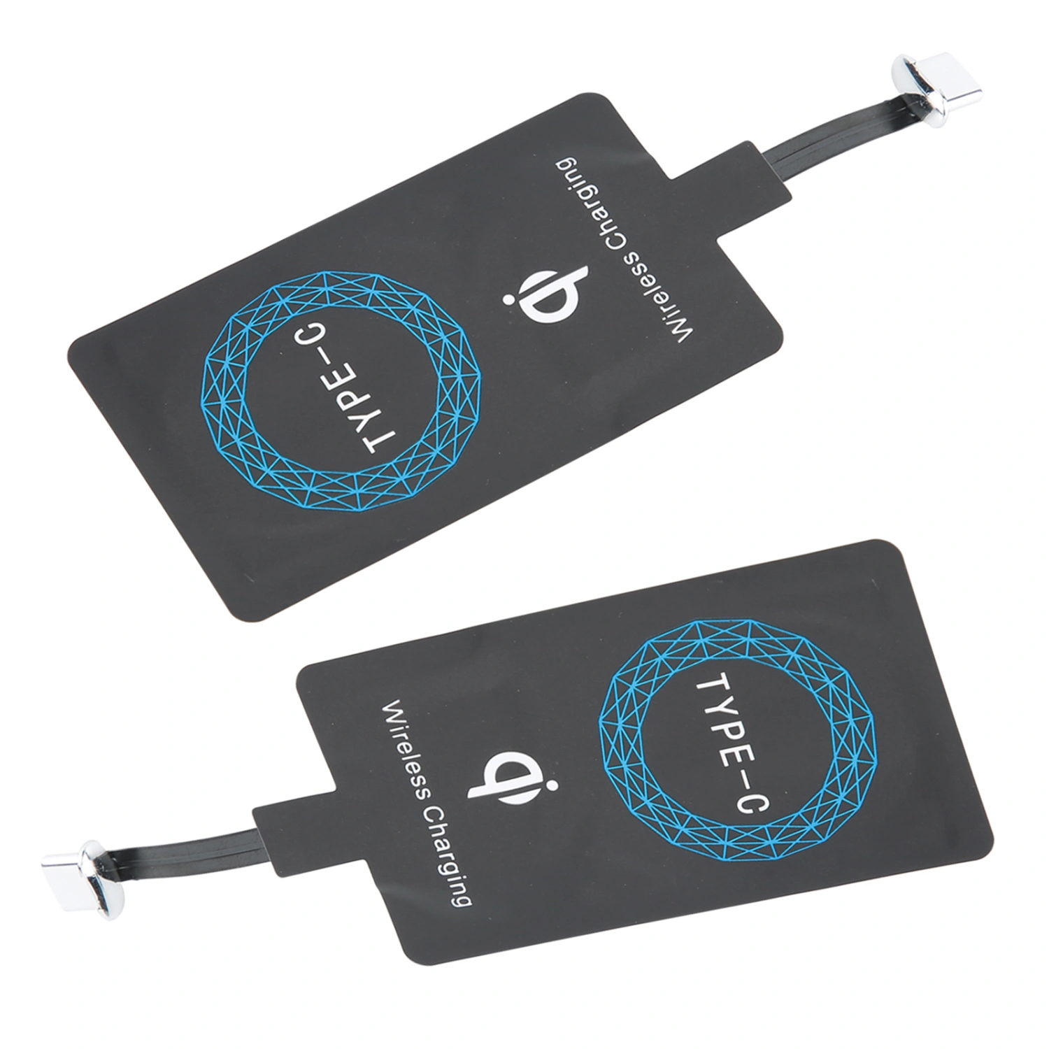 2PCS Type C QI Wireless Charger Self Adhesive Sticker Charging Receiver for Mobile Phone