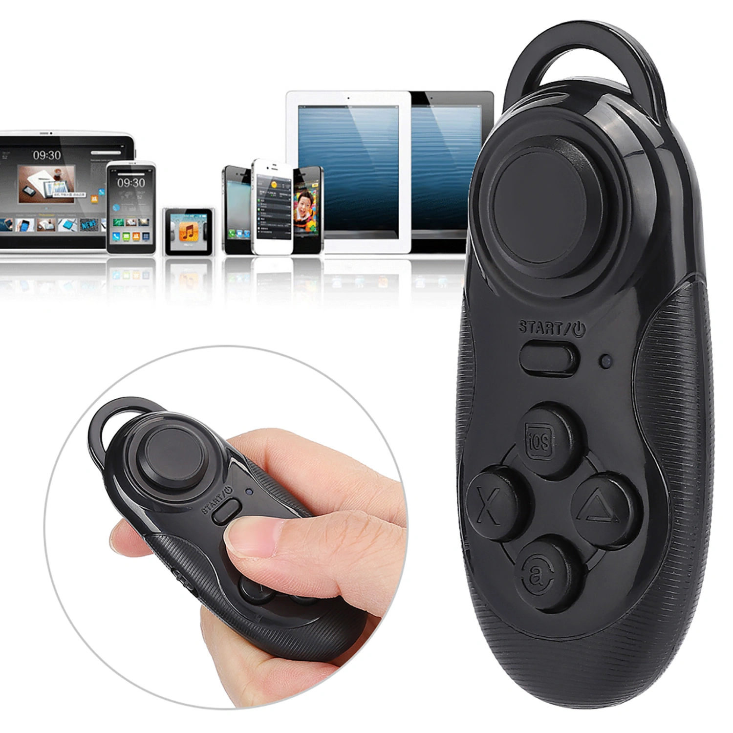 Multifunction Handle Phone Bluetooth Mini Gamepad VR Glasses Remote Controlblack