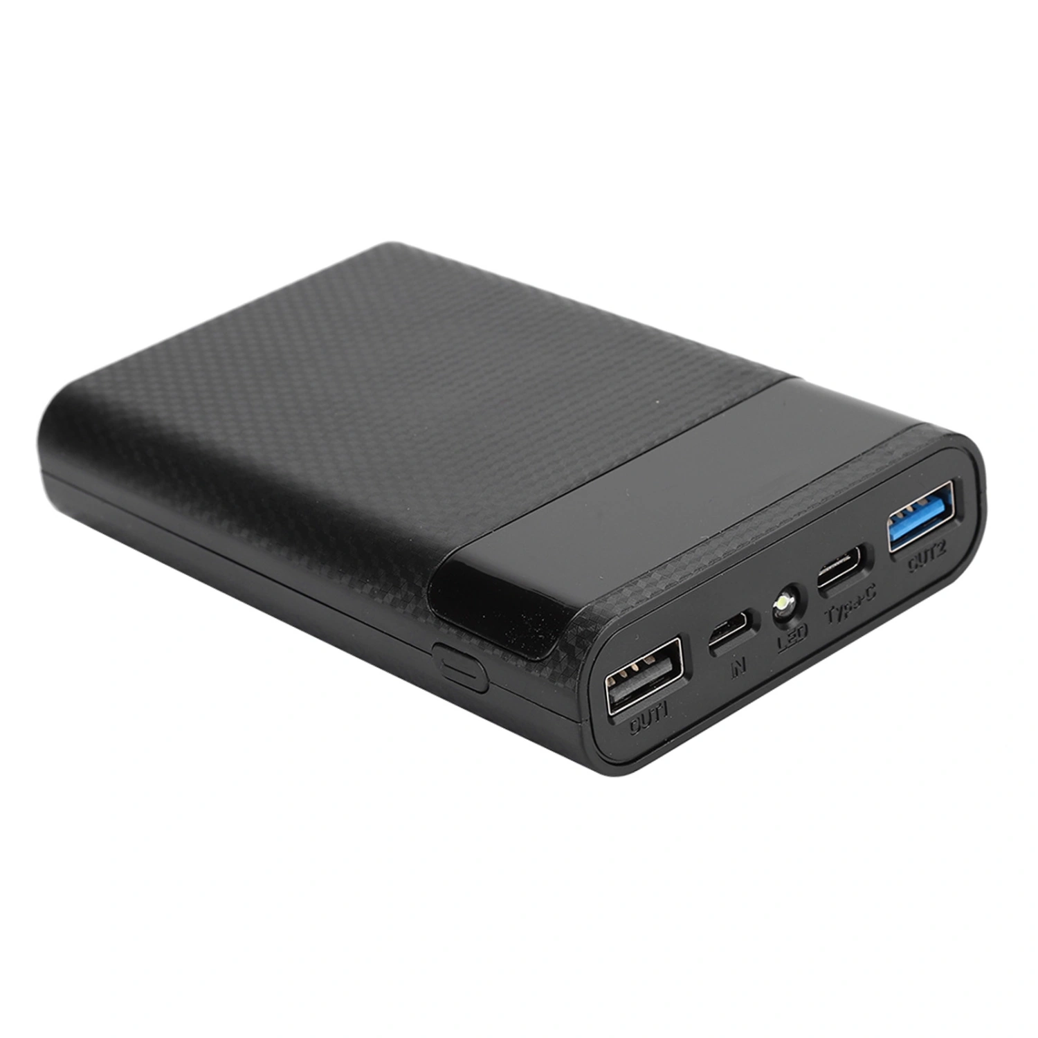ABS 4 x 18650 Portable DIY Quick Charging Battery Box Repeated Disassemble No Welding Mobile Power Case KitBlack