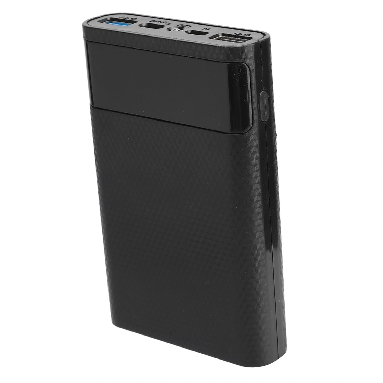 ABS 4 x 18650 Portable DIY Quick Charging Battery Box Repeated Disassemble No Welding Mobile Power Case KitBlack