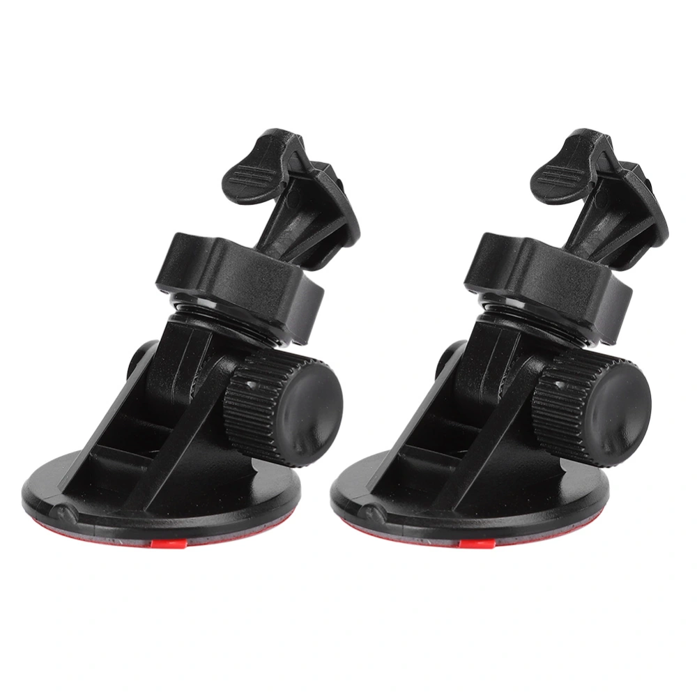 40mm Mini Glue Automobile Data Recorder Holder Small Adjustable Sticky Support （2Pcs)Single Buckle Clamp Position