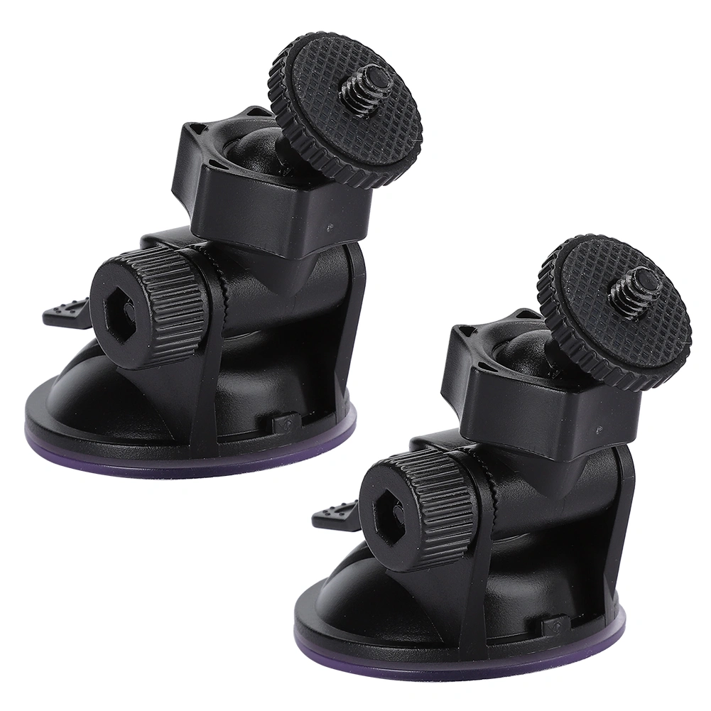 HD H3005A 2Pcs Driving Recorder Car Bracket 55mm Suction Cup 360 Degree Rotating Support Screw Heads