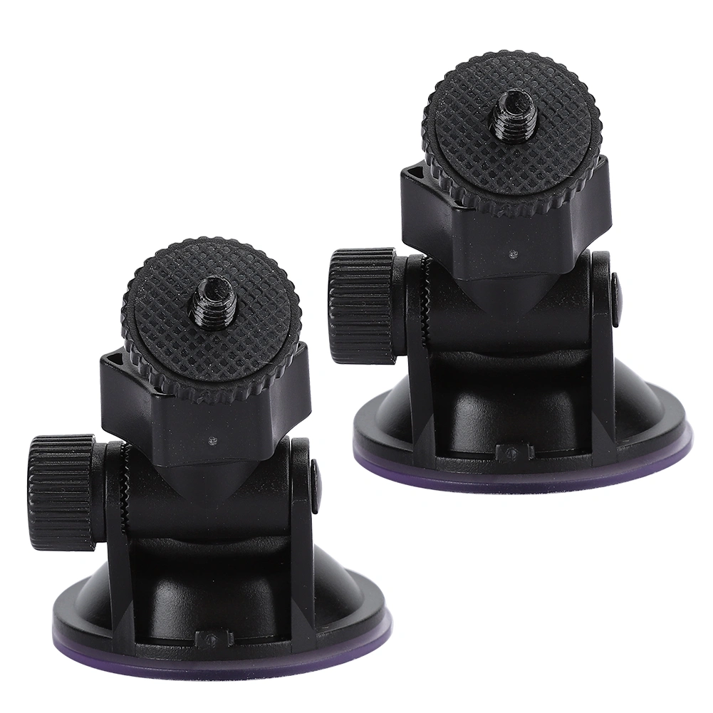 HD H3005A 2Pcs Driving Recorder Car Bracket 55mm Suction Cup 360 Degree Rotating Support Screw Heads